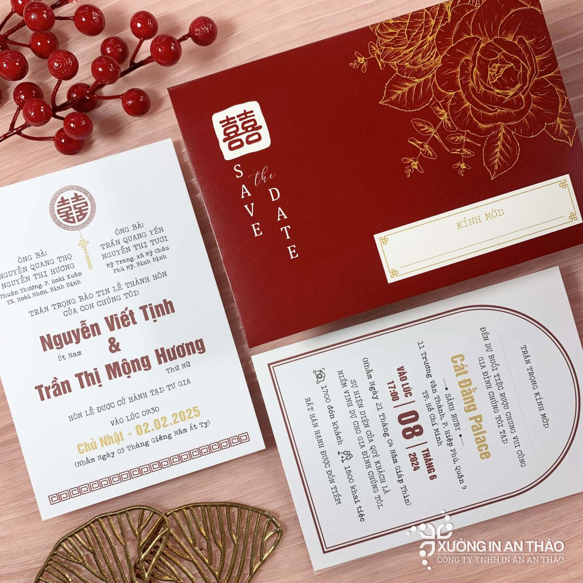 Thiệp Cưới/ Hỏi/ Báo Hỷ Save The Date - ATK17