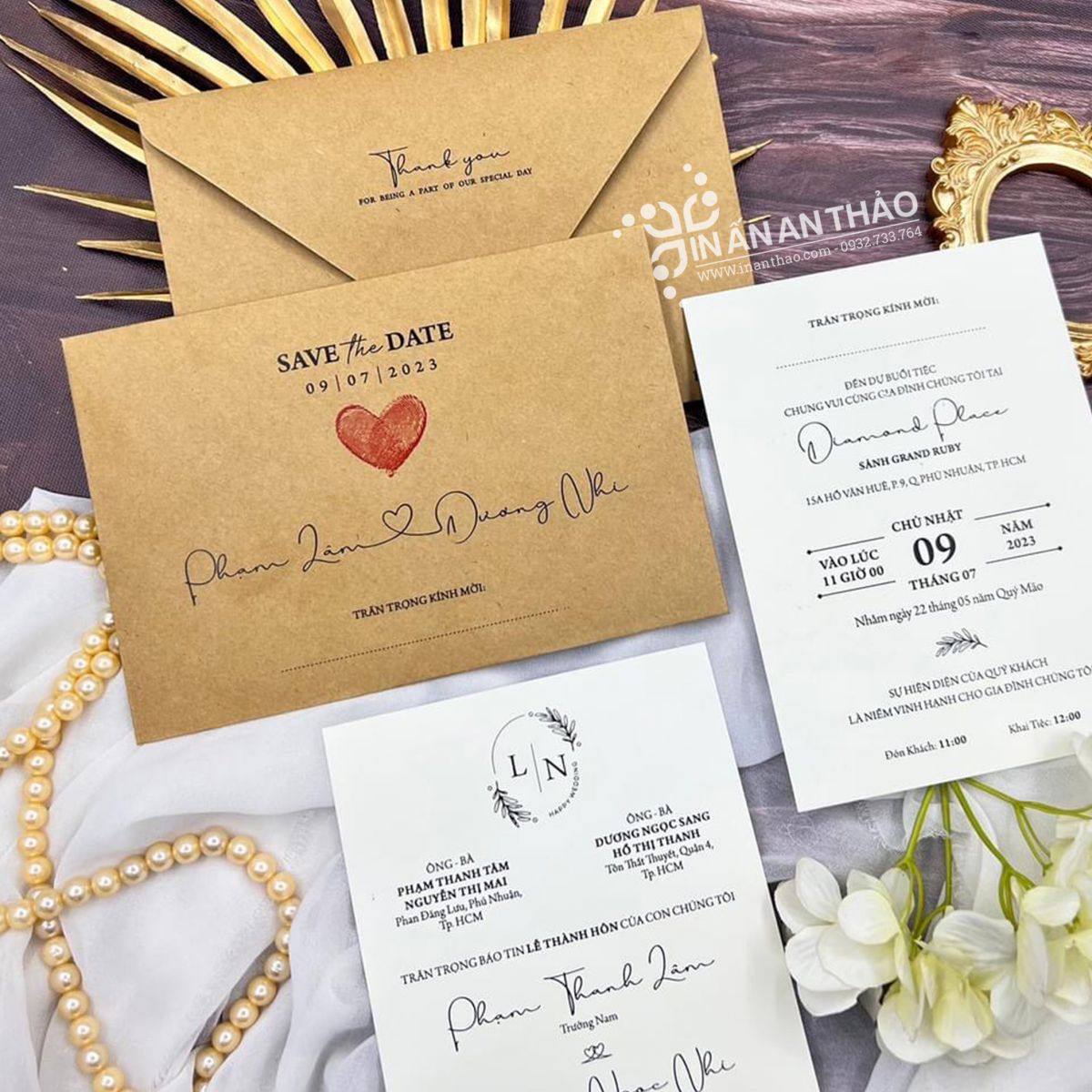 Thiệp Cưới KHÁCH TỰ THIẾT KẾ hoặc AN THẢO sẵn file - Giấy Kem Nhập Khẩu (in 1 mặt) Thiệp Cưới KHÁCH TỰ THIẾT KẾ hoặc AN THẢO sẵn file - Giấy Kem Nhập Khẩu (in 1 mặt)