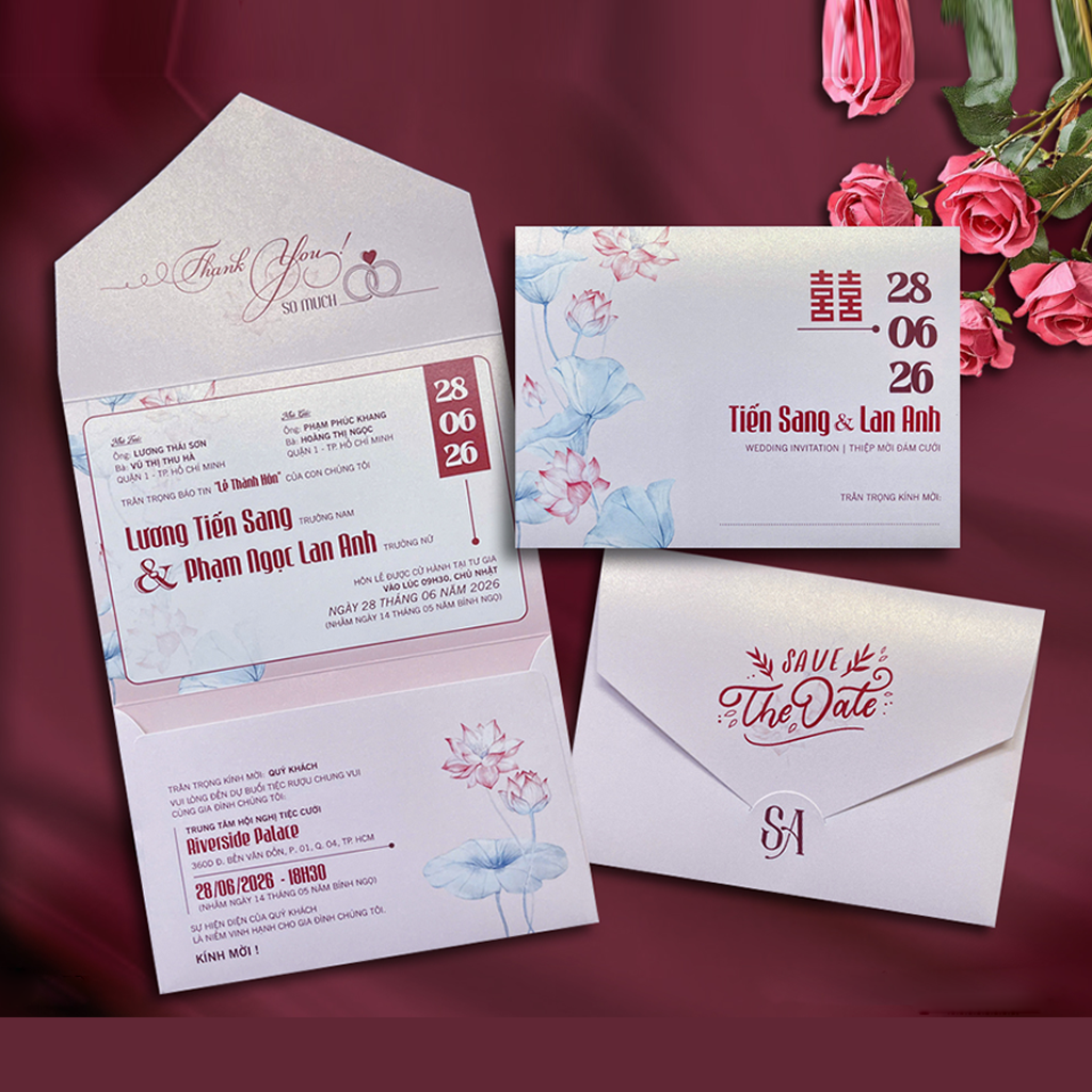 https://inanthao.com/Thiệp Cưới KHÁCH TỰ THIẾT KẾ hoặc AN THẢO sẵn file - Thiệp Túi Ngang Nắp Nhọn