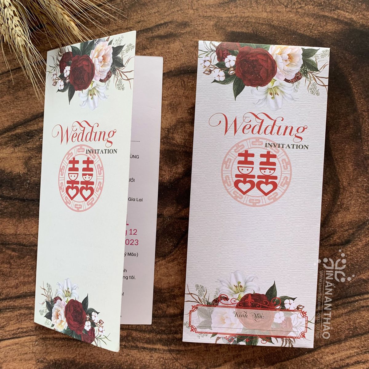 Thiệp cưới Hoa Hồng - ATF14