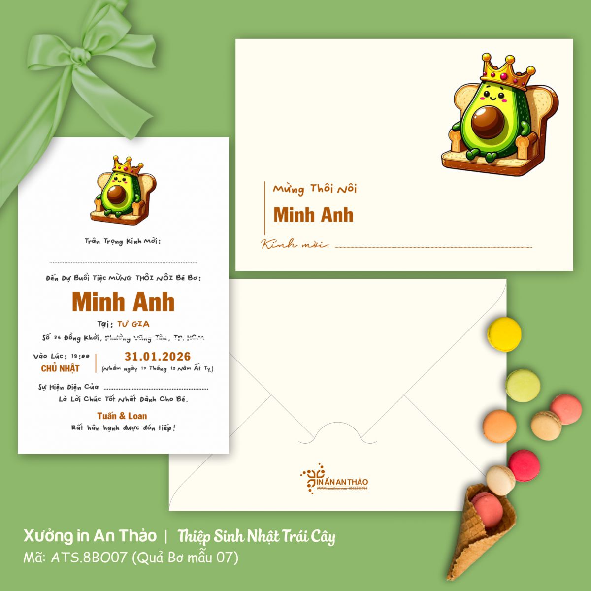 https://inanthao.com/[ATS.8BO07] Thiệp Sinh Nhật Quả Bơ (Mẫu 07) - in từ 20 thiệp