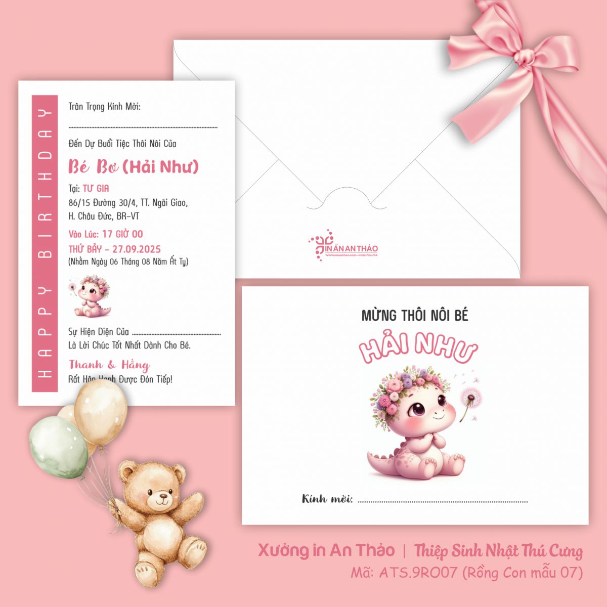 https://inanthao.com/[ATS.9RO07] Thiệp Sinh Nhật Rồng Con (Mẫu 07) - in từ 20 thiệp
